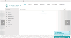 Desktop Screenshot of euroestetica.ec