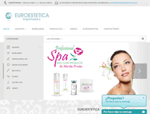 Tablet Screenshot of euroestetica.ec
